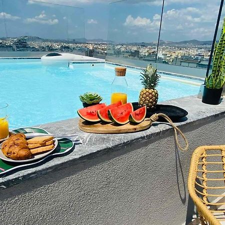 New 2Bd Aprt With Shared Rooftop Pool E2 アテネ エクステリア 写真