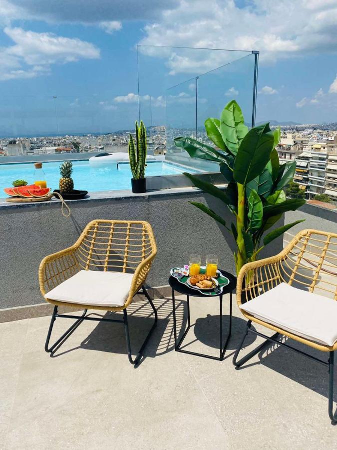 New 2Bd Aprt With Shared Rooftop Pool E2 アテネ エクステリア 写真